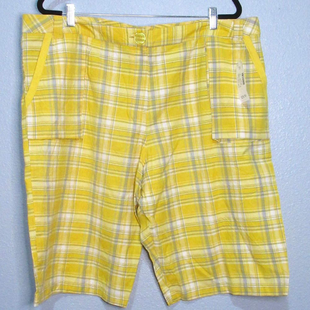 Plaid Bermuda Shorts